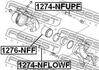 1274-NFLOWF FEBEST Направляющий болт, корпус скобы тормоза (фото 2)