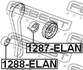 1287-ELAN FEBEST Натяжной ролик, поликлиновой ремень (фото 2)