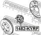 1482-KYRF FEBEST Ступица колеса (фото 2)