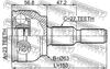 2110-CDH FEBEST Шарнір рівних кутових швидкостей (ШРКШ) (фото 2)