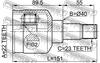 2111-FUS FEBEST Шарнир, приводной вал (фото 2)