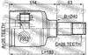 2111-TRCLH FEBEST Шарнир, приводной вал (фото 2)