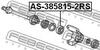 AS-385815-2RS FEBEST Підшипник привідного вала (фото 2)