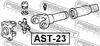 AST-23 FEBEST Хрестовина карданного валу 29x49/77 Febest AST23 оригінальна запчастина (фото 2)