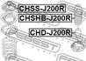 CHD-J200R FEBEST Відбійник амортизатора (фото 2)