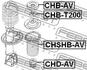 CHSHB-AV FEBEST Защитный колпак / пыльник, амортизатор (фото 2)
