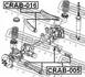 CRAB-005 FEBEST Сайлентблок важеля JEEP GRAND CHEROKKE I-II 91-05 зад. міст низ (вир-во FEBEST) (фото 2)