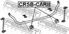 CRSB-CARII FEBEST Втулка стабілізатора CHRYLER VOYAGER 95-01 перед. міст з двох сторін (Пр-во FEBEST) (фото 2)