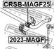 CRSB-MAGF25 FEBEST Втулка стабілізатора (фото 2)
