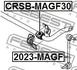 CRSB-MAGF30 FEBEST Опора, стабилизатор (фото 2)