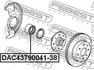 DAC43790041-38 FEBEST Підшипник колісний (фото 2)