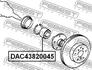DAC43820045 FEBEST Підшипник колісний (фото 2)