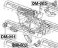 DM-002 FEBEST Подушка двигуна (вир-во FEBEST) (фото 2)