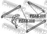 FDAB-008 FEBEST Подвеска, рычаг независимой подвески колеса (фото 2)
