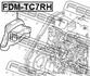 FDM-TC7RH FEBEST Подвеска, двигатель (фото 2)