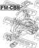 FM-CB8 FEBEST Опора двигуна / КПП (фото 2)