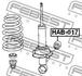 HAB-017 FEBEST Сайлентблок заднього амортизатора Honda CR-V/FR-V 01- (фото 2)