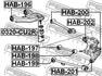 HAB-196 FEBEST Подвеска, рычаг независимой подвески колеса (фото 2)