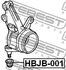HBJB-001 FEBEST Пильовик опори кульовий поворотного кулака 29x24x16.7 Febest HBJB001 оригінальна запчастина (фото 2)