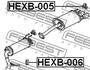 HEXB-005 FEBEST Кронштейн глушника (фото 2)