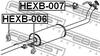 HEXB-007 FEBEST Кронштейн глушника (фото 2)