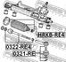 HRKB-RE4 FEBEST Пильник рульової рейки Honda CR-V/Murano/Tiida 03- (фото 2)