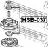 HSB-037 FEBEST Втулка переднього амортизатора Febest HSB037 оригінальна запчастина (фото 2)