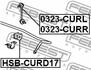 HSB-CURD17 FEBEST Втулка стабілізатора (фото 2)