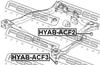 HYAB-ACF3 FEBEST Сайлентблок підвіски (фото 2)