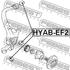 HYAB-EF2 FEBEST Втулка, рычаг колесной подвески (фото 2)