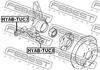 HYAB-TUC3 FEBEST Втулка, рычаг колесной подвески (фото 2)