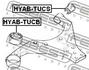 HYAB-TUCS FEBEST Сайлентблок підвіски (фото 2)