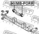 HYMB-PORR FEBEST Сайлентблок підвіски (фото 2)