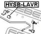HYSB-LAVR FEBEST Втулка стабілізатора зад. Matrix 01- (фото 2)