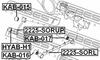 KAB-015 FEBEST Сайлентблок важеля (зад./продов.) Hyundai H-1/Sorento 97- (фото 2)