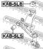 KAB-SLB FEBEST Сайлентблок підвіски (фото 2)