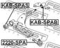 KAB-SPAB FEBEST Сайлентблок підвіски (фото 2)