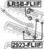 LRSB-FLIIF FEBEST Втулка стабілізатора (фото 2)