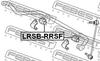 LRSB-RRSF FEBEST Втулка стабілізатора (фото 2)