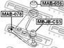 MAB-056 FEBEST Сайлентблок переднього важеля Lancer 00-09 (фото 2)