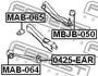 MAB-064 FEBEST Подвеска, рычаг независимой подвески колеса (фото 2)