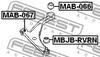 MAB-067 FEBEST Сайлентблок підвіски (фото 2)