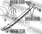MAB-119 FEBEST Втулка, листовая рессора (фото 2)