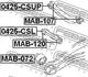 MAB-120 FEBEST Сайлентблок важеля Lancer 00-09 (фото 2)