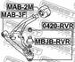 MAB-2M FEBEST Сайлентблок підвіски (фото 2)
