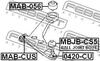 MAB-CUS FEBEST Сайлентблок переднього важеля (спереду) Lancer 00-09 (фото 2)