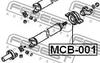 MCB-001 FEBEST Подшипник, промежуточный подшипник карданного вала (фото 2)