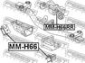 MM-H66 FEBEST Опора двигуна / КПП (фото 2)