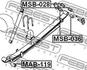 MSB-036 FEBEST Втулка ресори MITSUBISHI L200, L300, L400 86- задн. міст з двох сторін (Вир-во FEBEST) (фото 2)