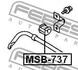 MSB-737 FEBEST Втулка стабілізатора (фото 2)